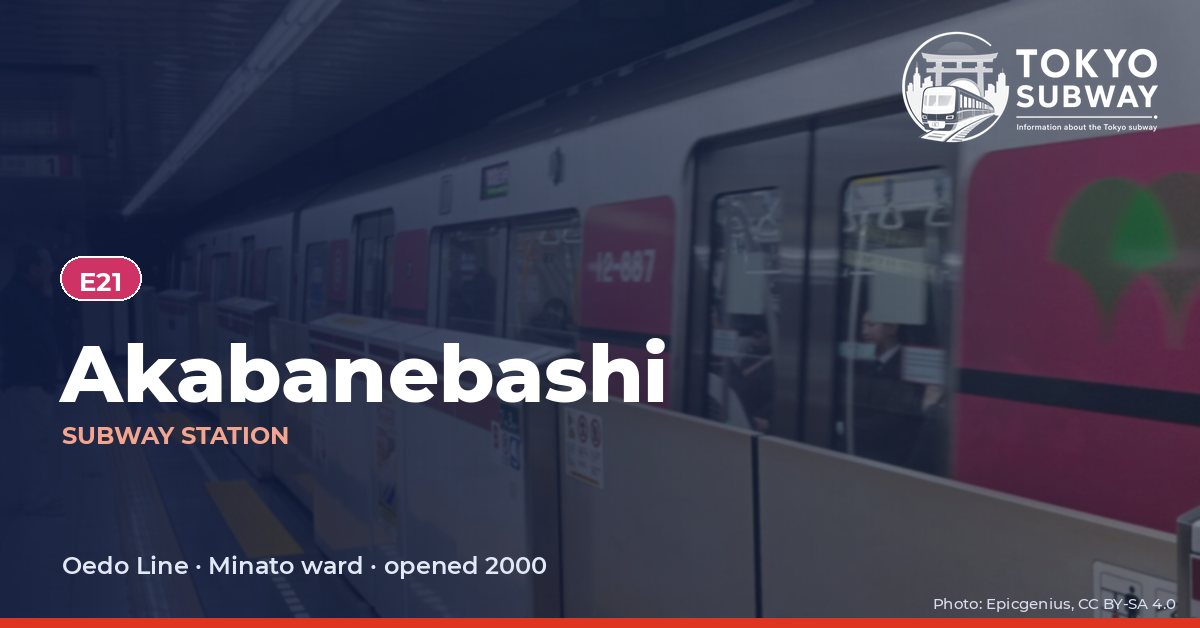 Akabanebashi Station, Tokyo subway