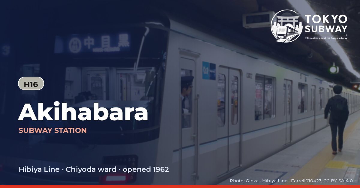 Akihabara Station, Tokyo subway