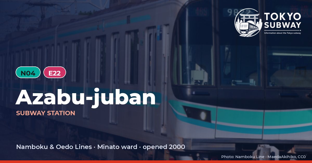 Azabu-juban Station, Tokyo subway