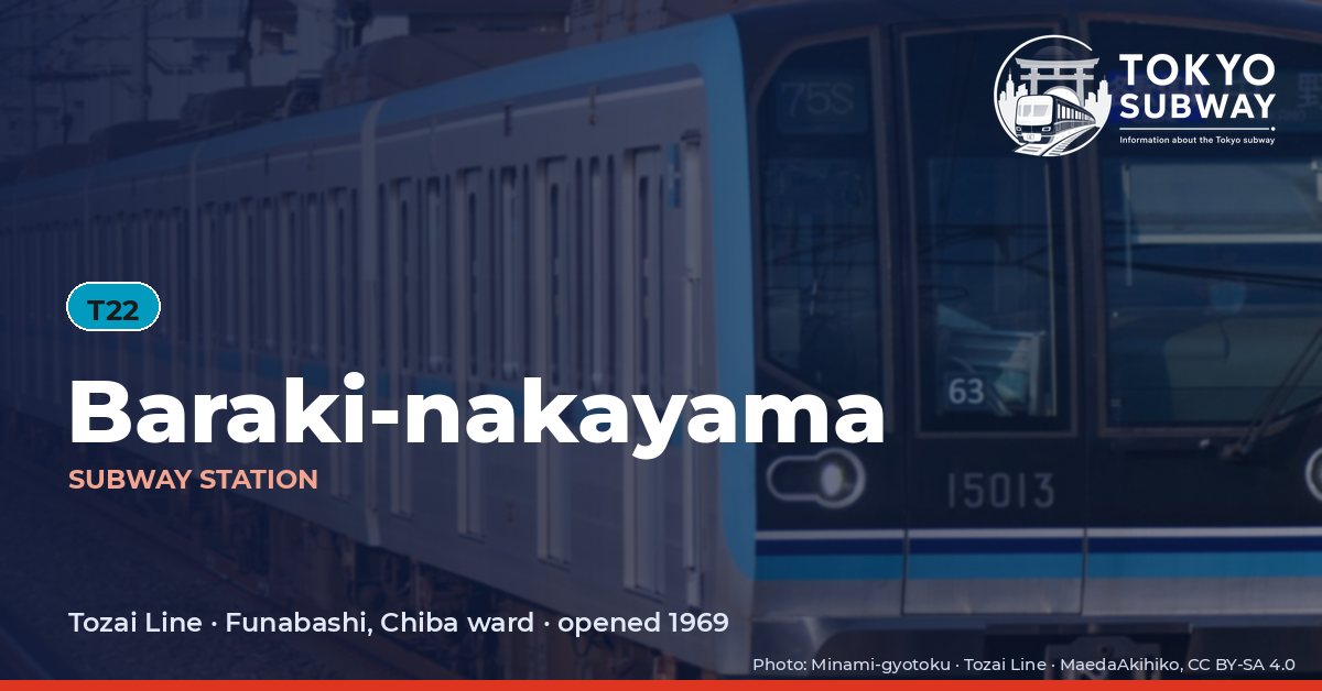 Baraki-nakayama Station, Tokyo subway