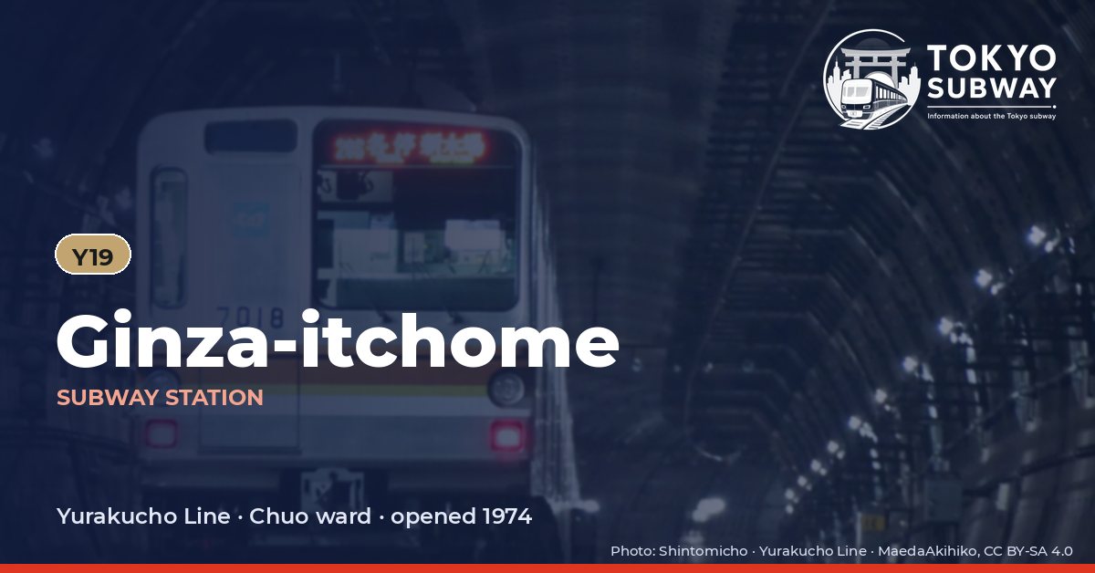 Ginza-itchome Station, Tokyo subway