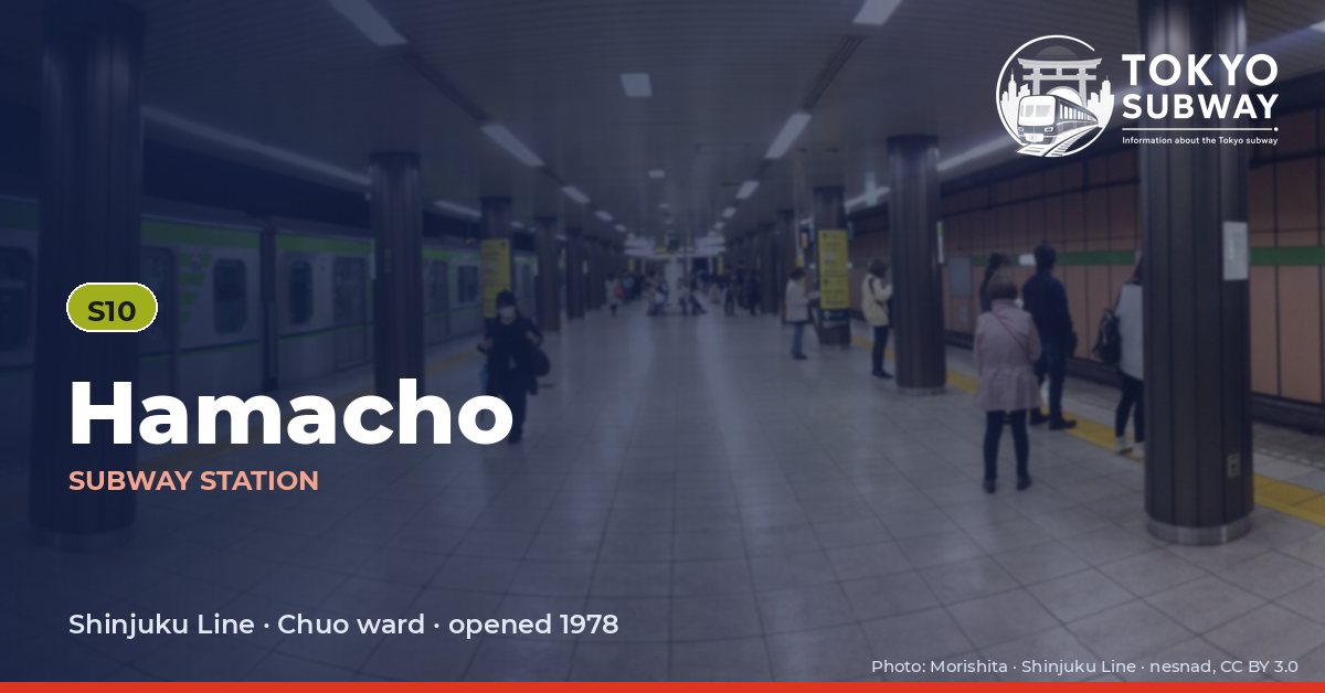 Hamacho Station, Tokyo subway