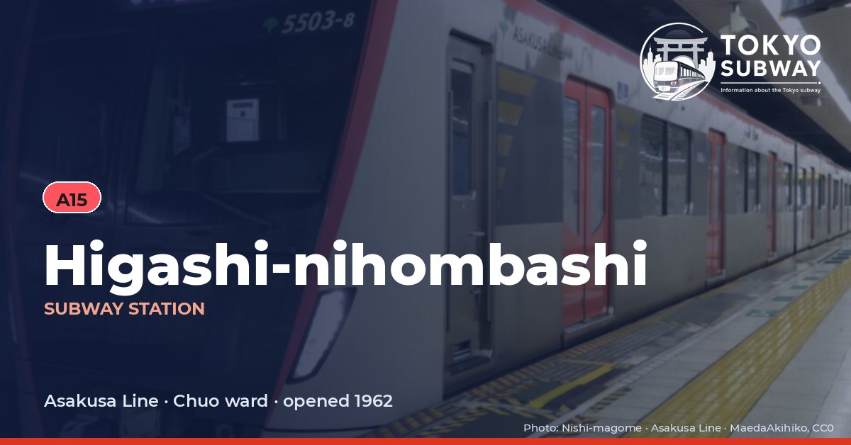 Higashi-nihombashi Station, Tokyo subway