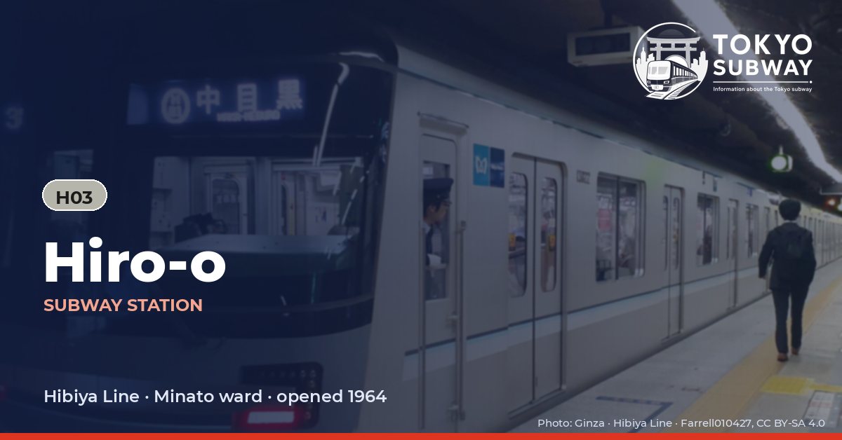 Hiro-o Station, Tokyo subway