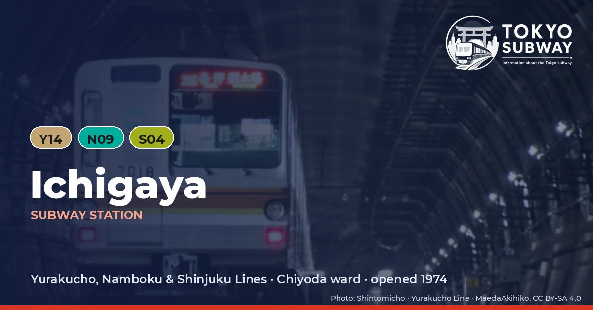 Ichigaya Station, Tokyo subway