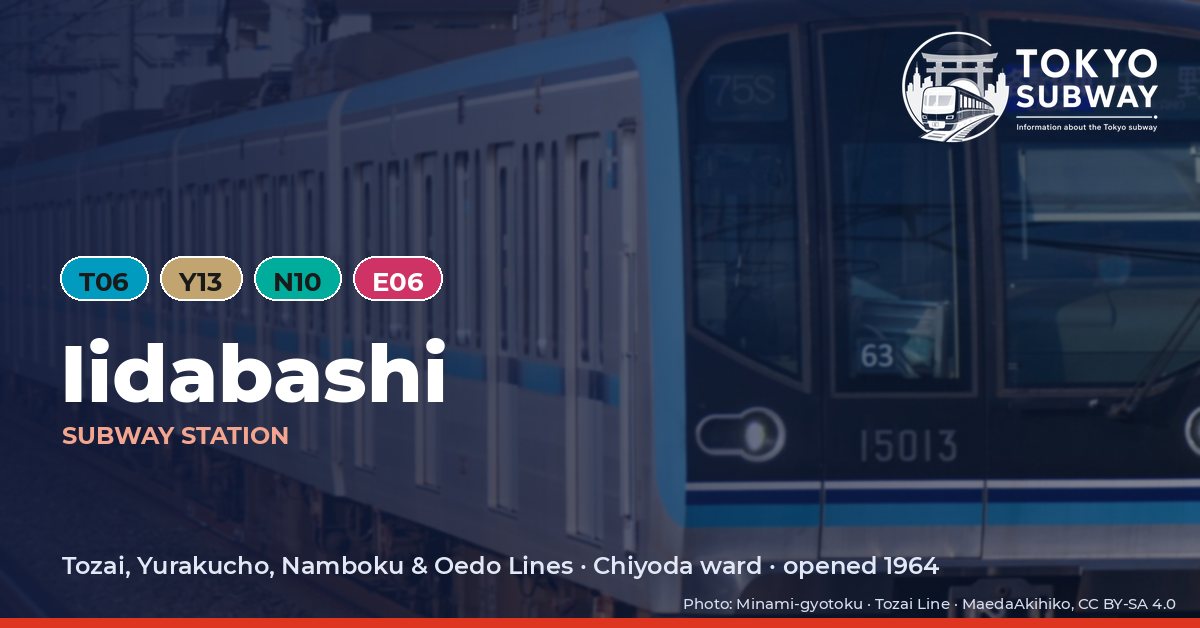 Iidabashi Station, Tokyo subway
