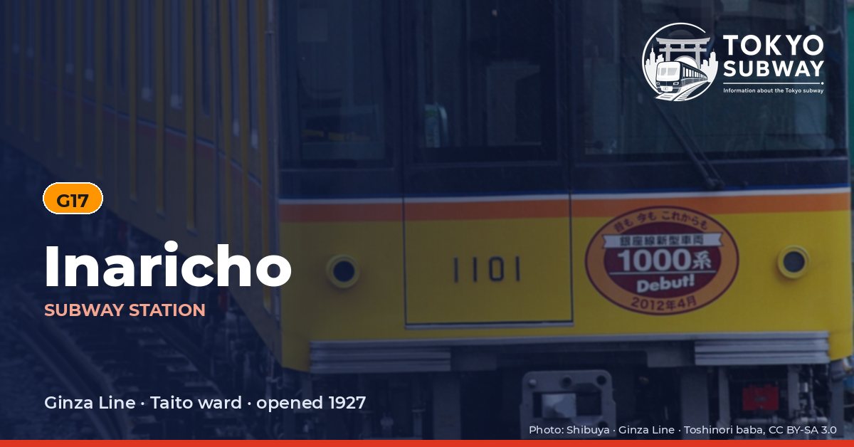 Inaricho Station, Tokyo subway