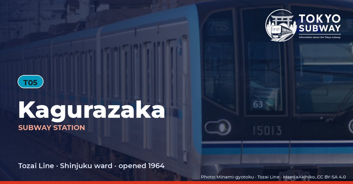 Kagurazaka Station, Tokyo subway