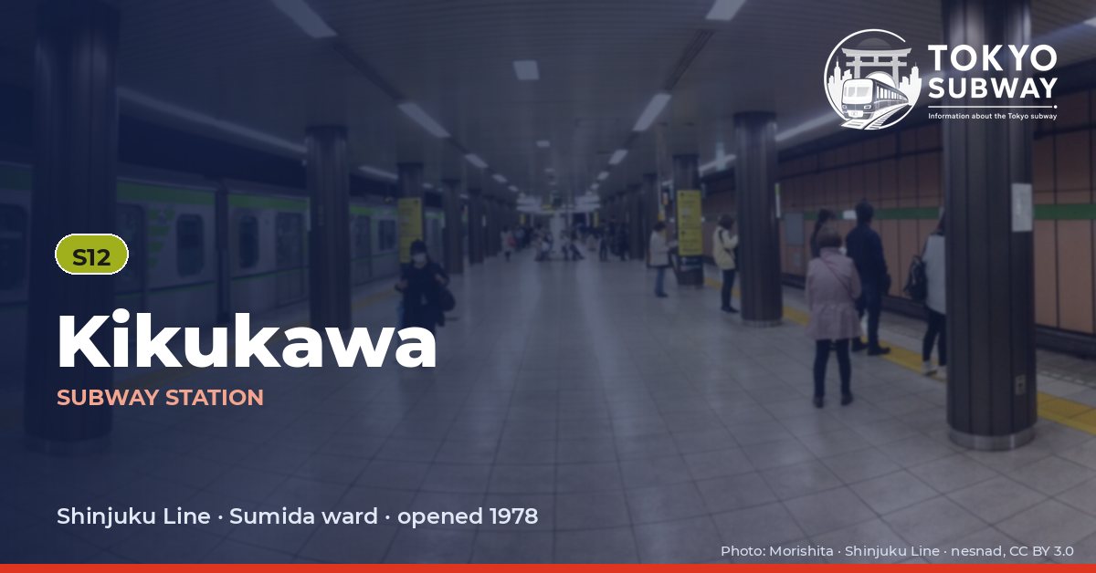 Kikukawa Station, Tokyo subway