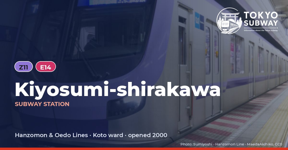 Kiyosumi-shirakawa Station, Tokyo subway