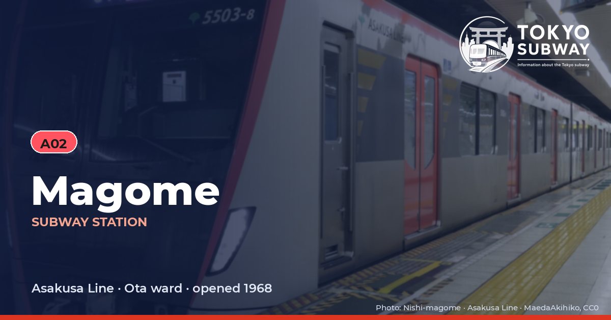 Magome Station, Tokyo subway
