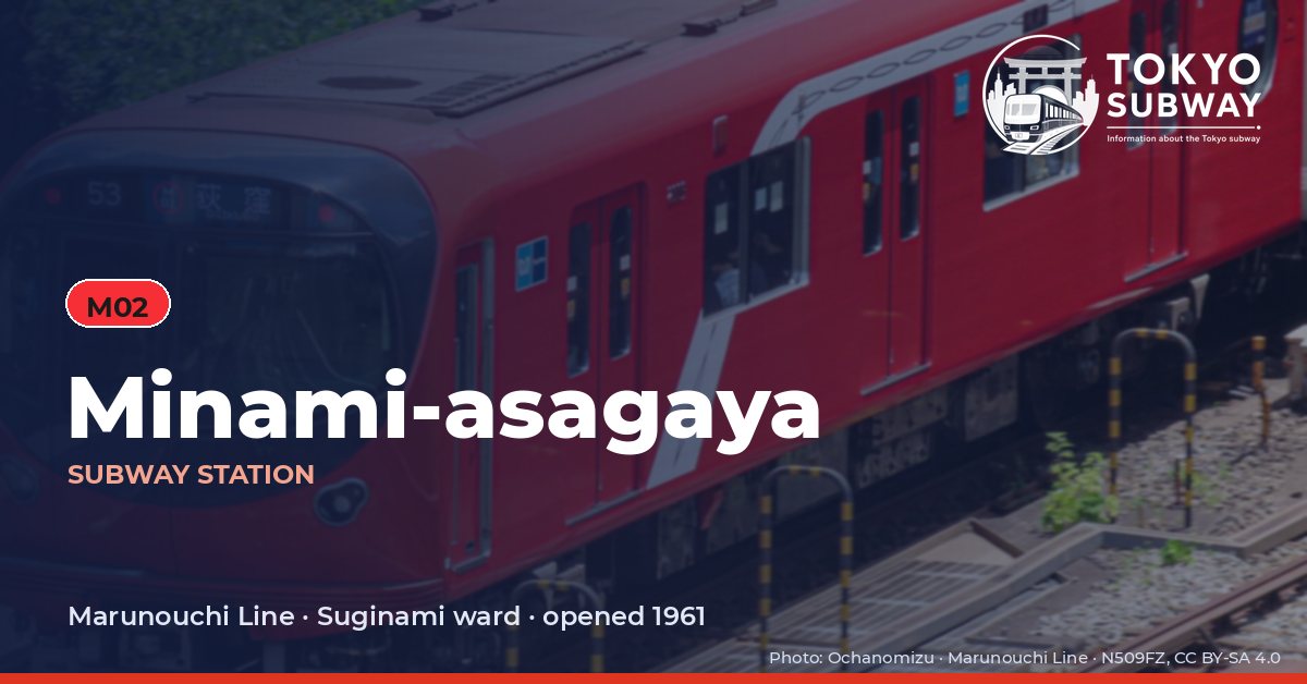 Minami-asagaya Station, Tokyo subway