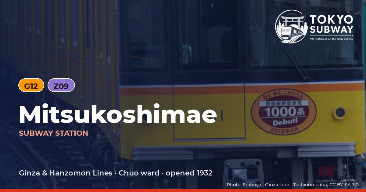 Mitsukoshimae Station, Tokyo subway