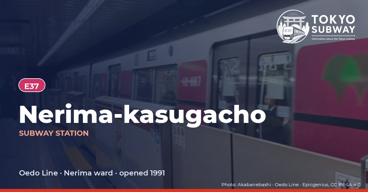 Nerima-kasugacho Station, Tokyo subway