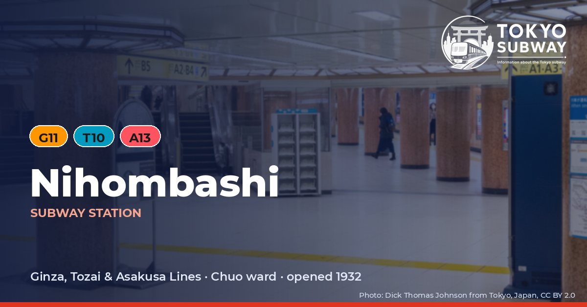 Nihombashi Station, Tokyo subway