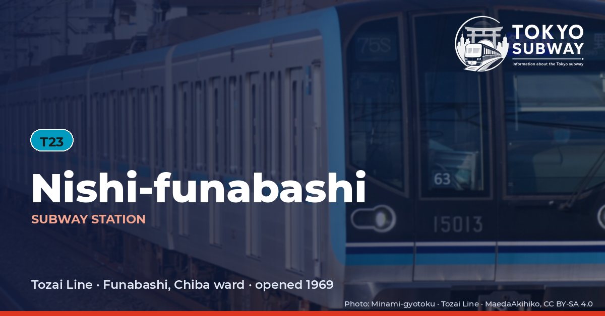 Nishi-funabashi Station, Tokyo subway