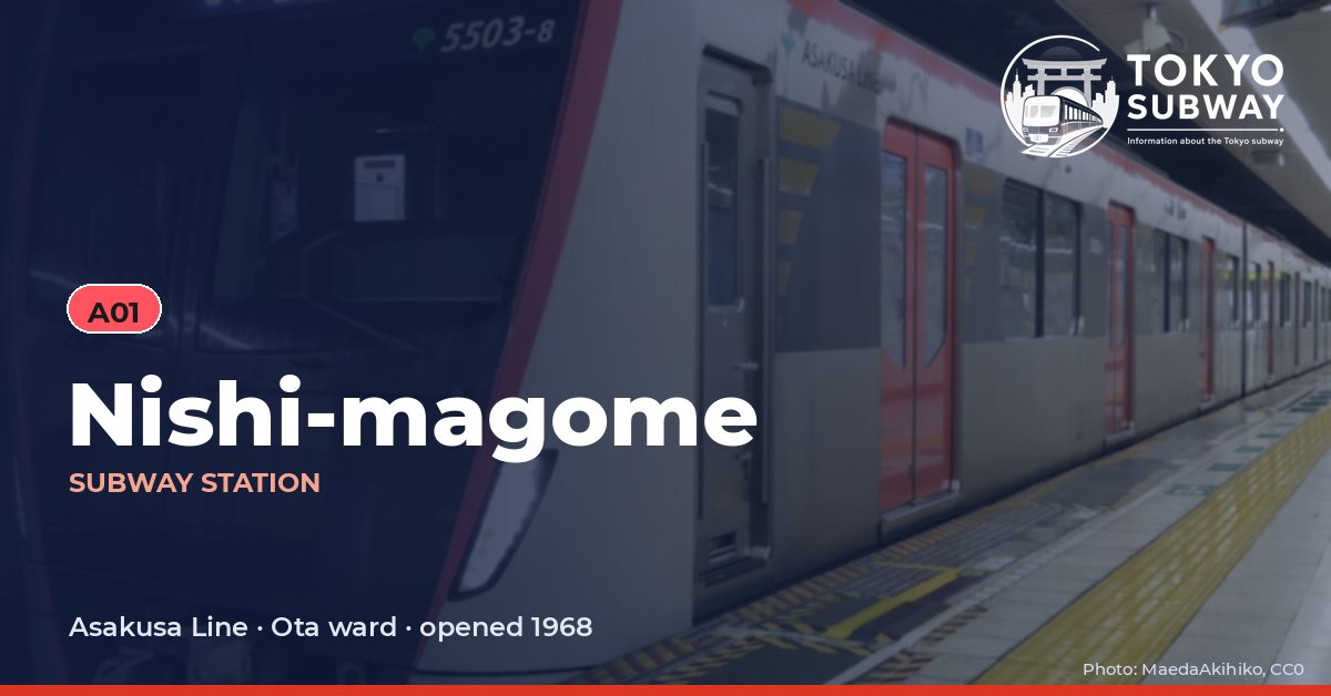 Nishi-magome Station, Tokyo subway