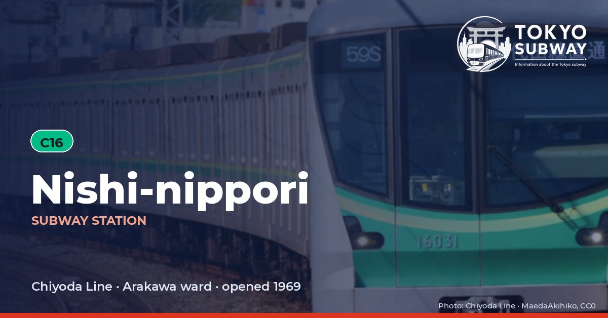 Nishi-nippori Station, Tokyo subway