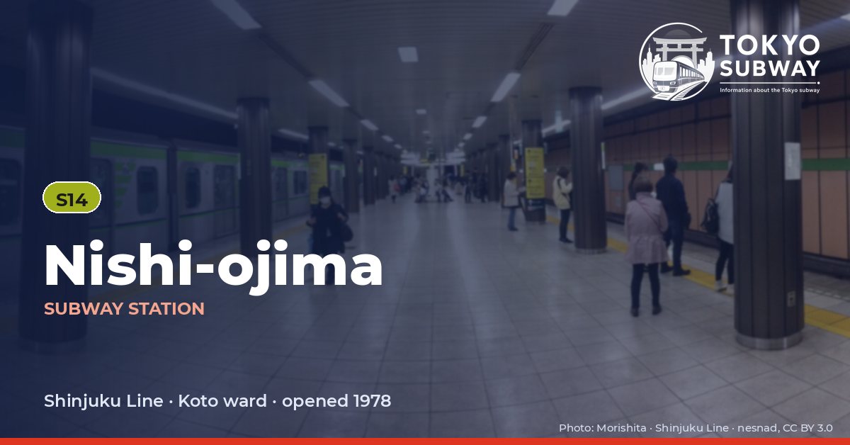 Nishi-ojima Station, Tokyo subway