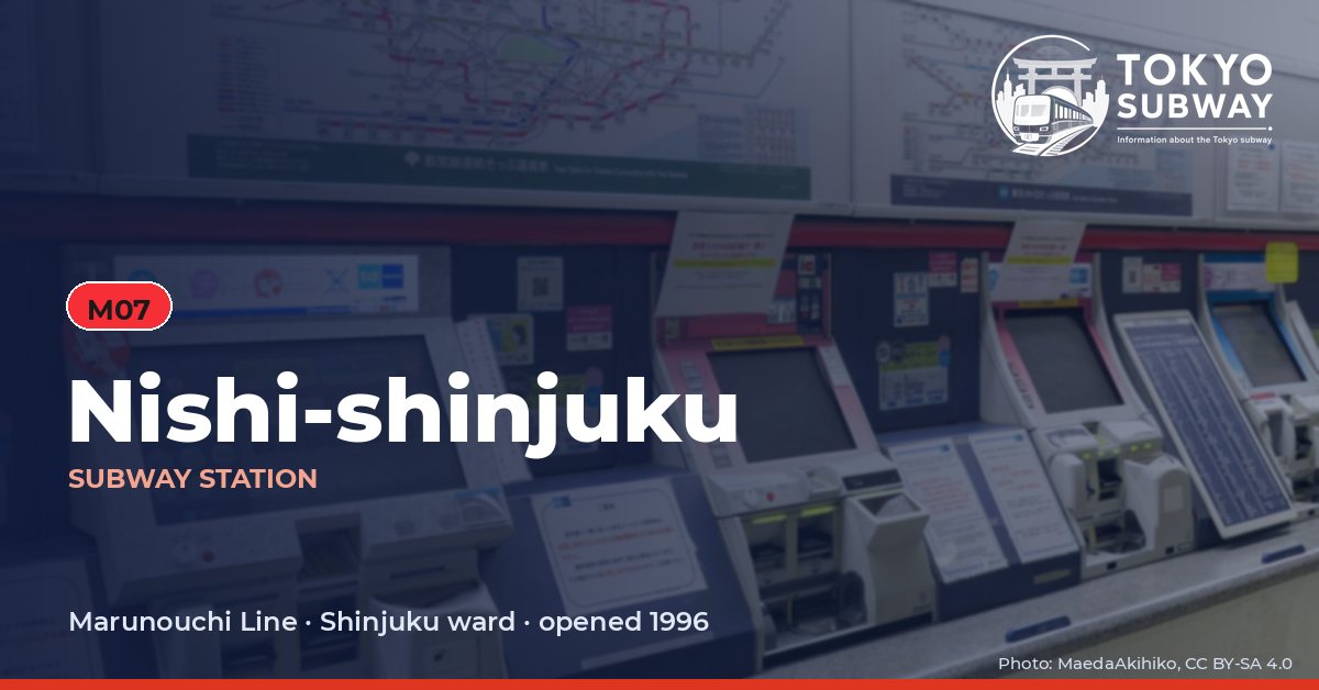 Nishi-shinjuku Station, Tokyo subway