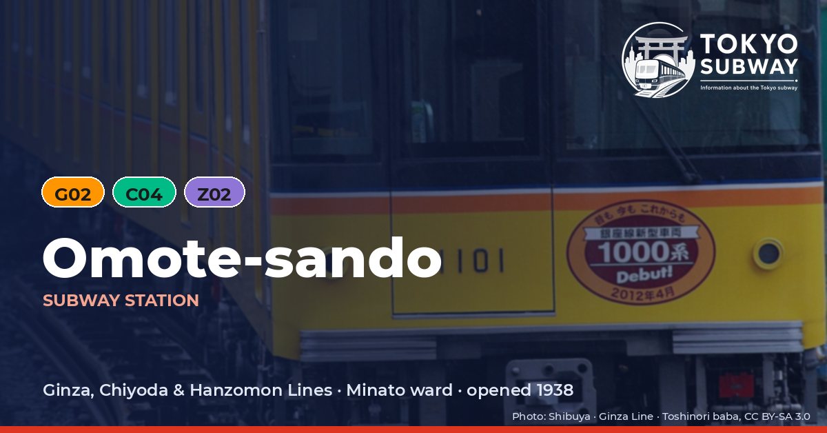 Omote-sando Station, Tokyo subway