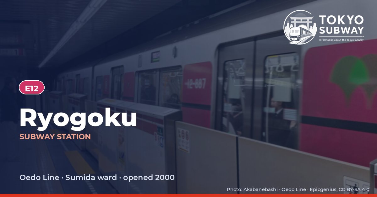 Ryogoku Station, Tokyo subway