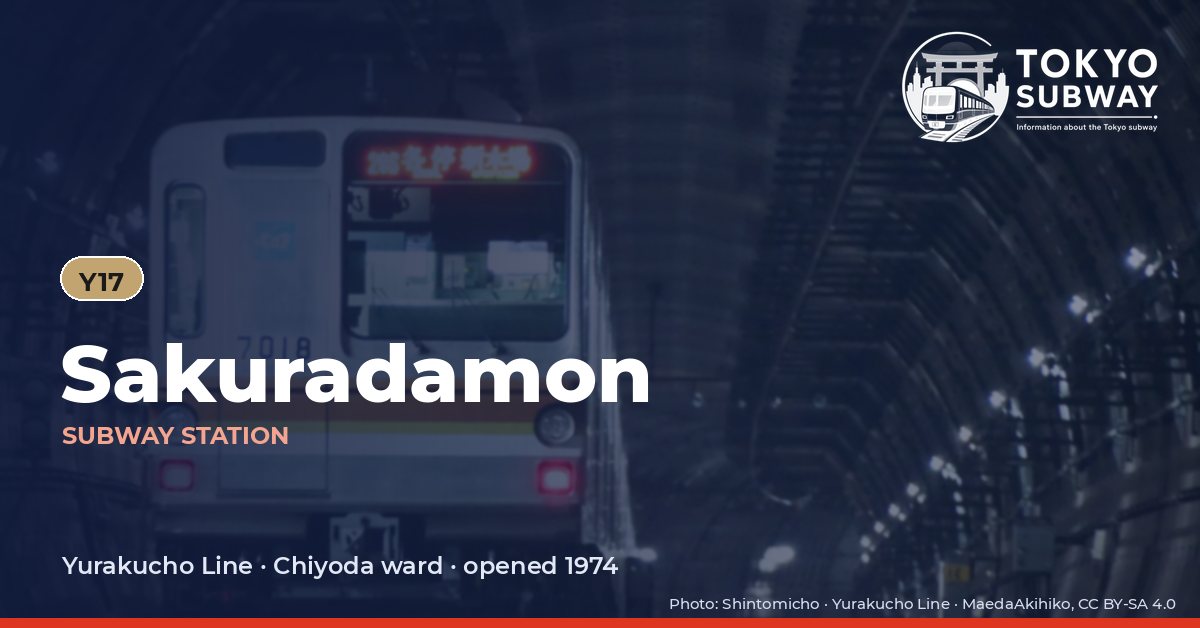 Sakuradamon Station, Tokyo subway