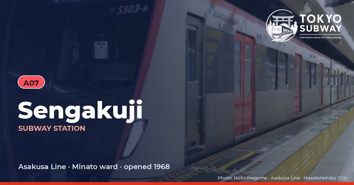 Sengakuji Station, Tokyo subway