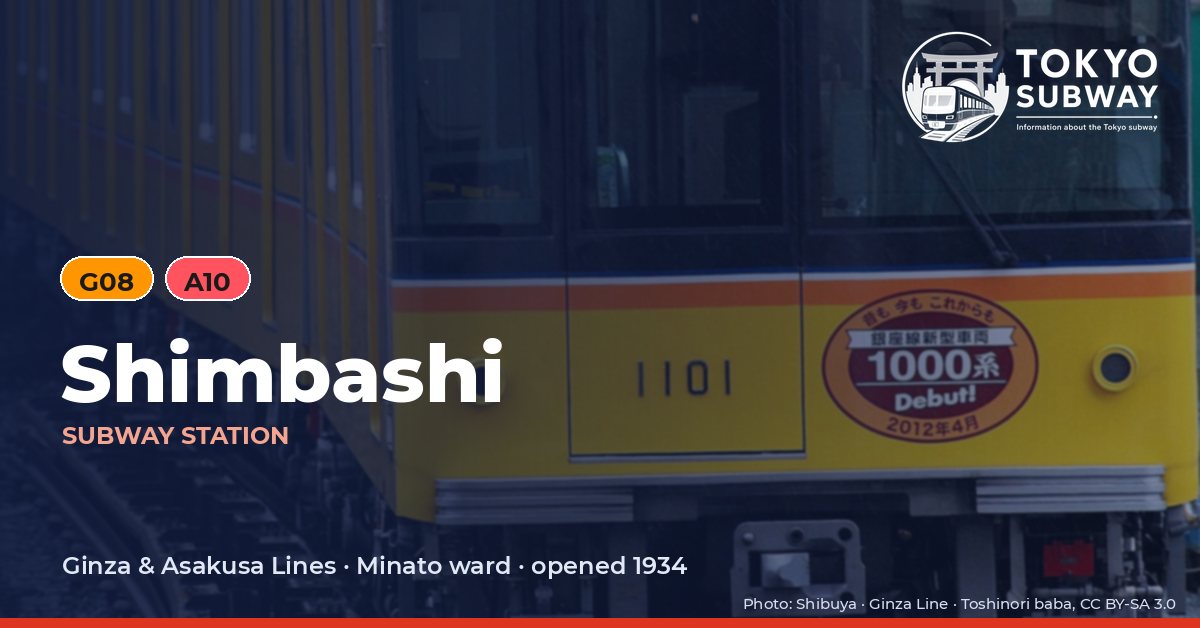 Shimbashi Station, Tokyo subway