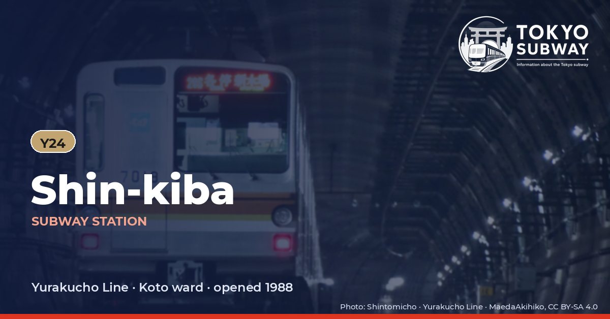 Shin-kiba Station, Tokyo subway
