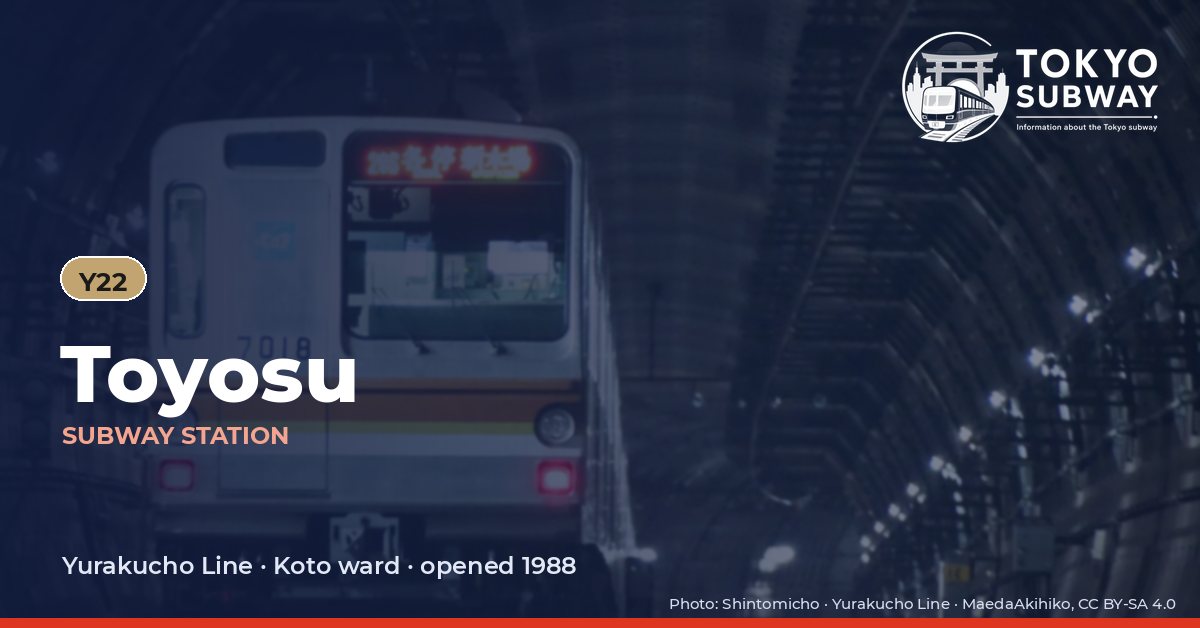 Toyosu Station, Tokyo subway