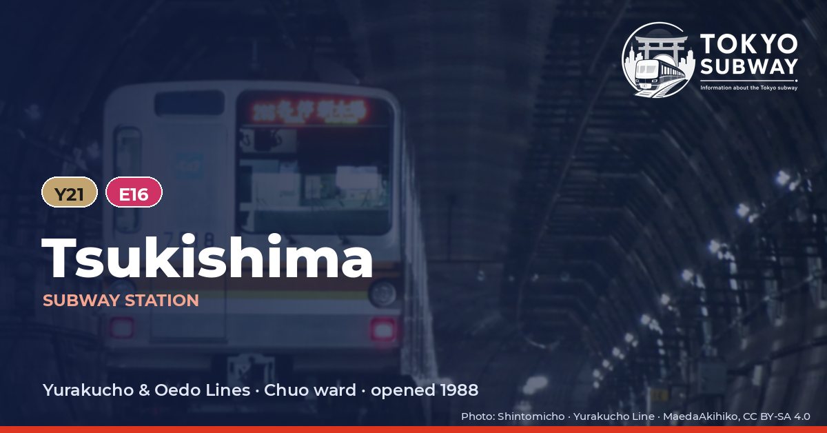 Tsukishima Station, Tokyo subway