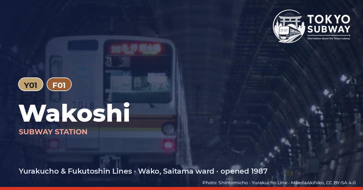 Wakoshi Station, Tokyo subway