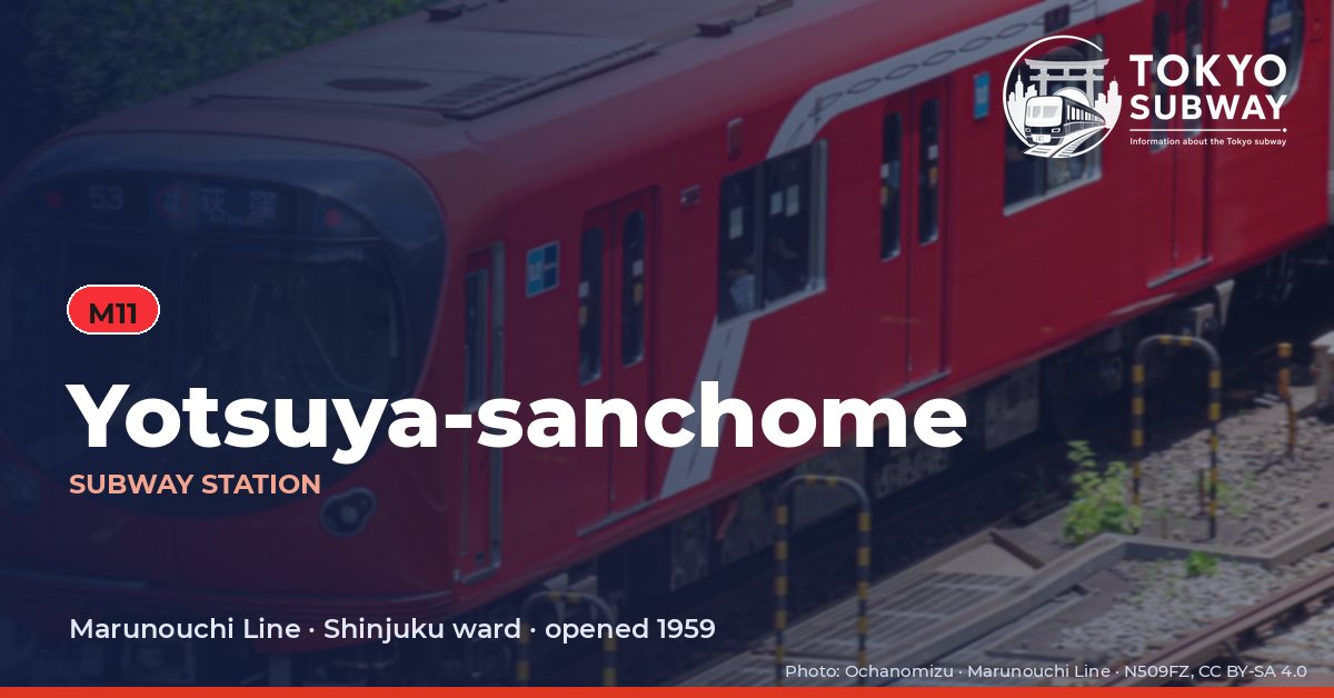 Yotsuya-sanchome Station, Tokyo subway