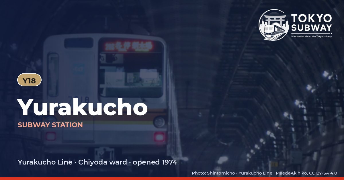 Yurakucho Station, Tokyo subway